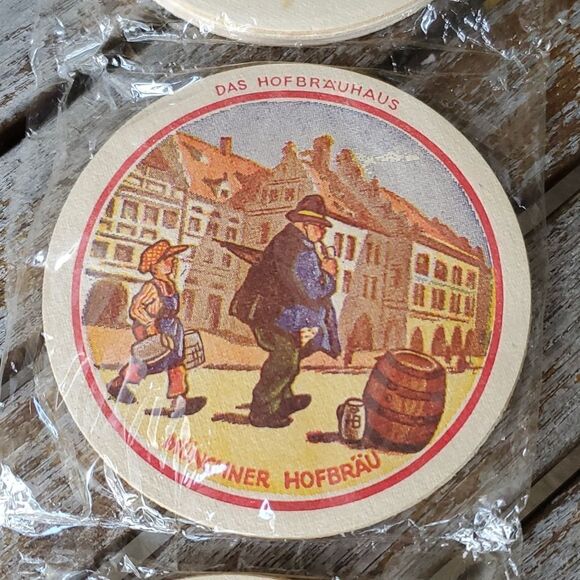 Hofbrauhaus Munchen Beer Stein Coasters Set of 20 Made on Germany - Picture 3 of 7